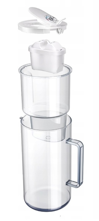 DZBANEK FILTRUJĄCY AQUAPHOR GLASS 2,5L SZKLANY BIAŁY +3 FILTRY