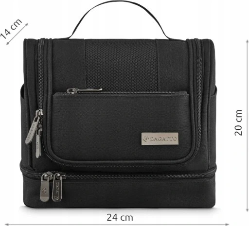 Kosmetyczka podróżna wisząca z haczykiem pojemna organizer kuferek ZAGATTO