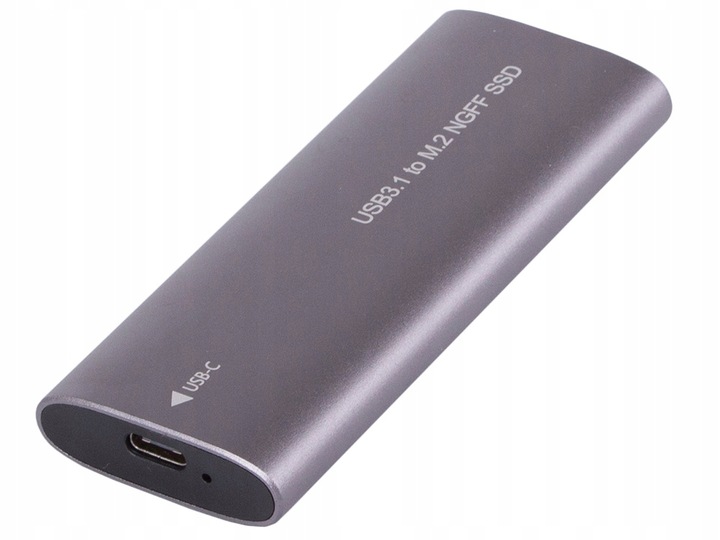 OBUDOWA ADAPTER DYSKU KIESZEŃ M.2 SATA NGFF USB 3.1 USB TYP-C