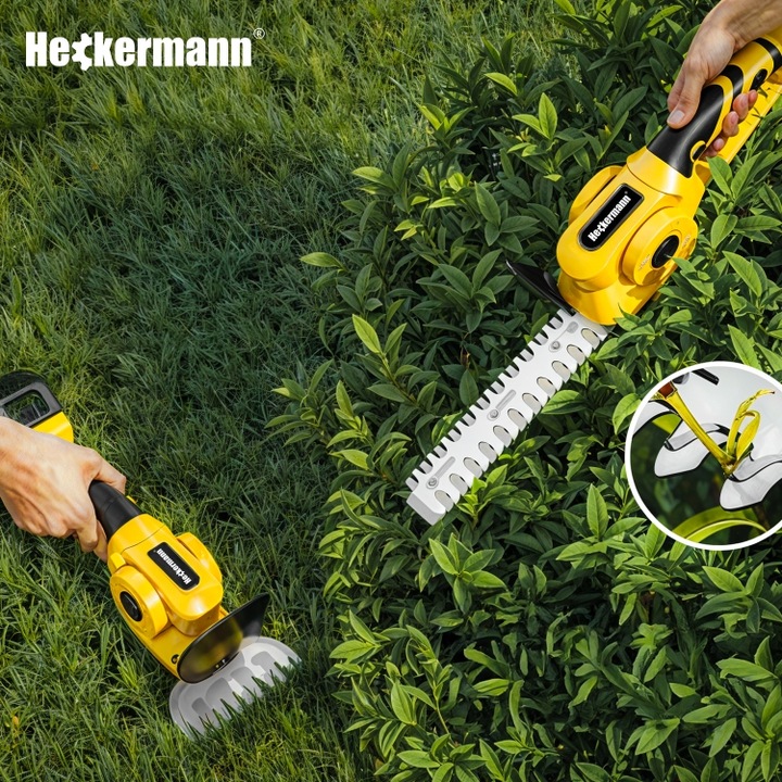 NOŻYCE DO TRAWY ŻYWOPŁOTU AKUMULATOROWE SEKATOR DO KRZEWÓW 2000mAh 21V