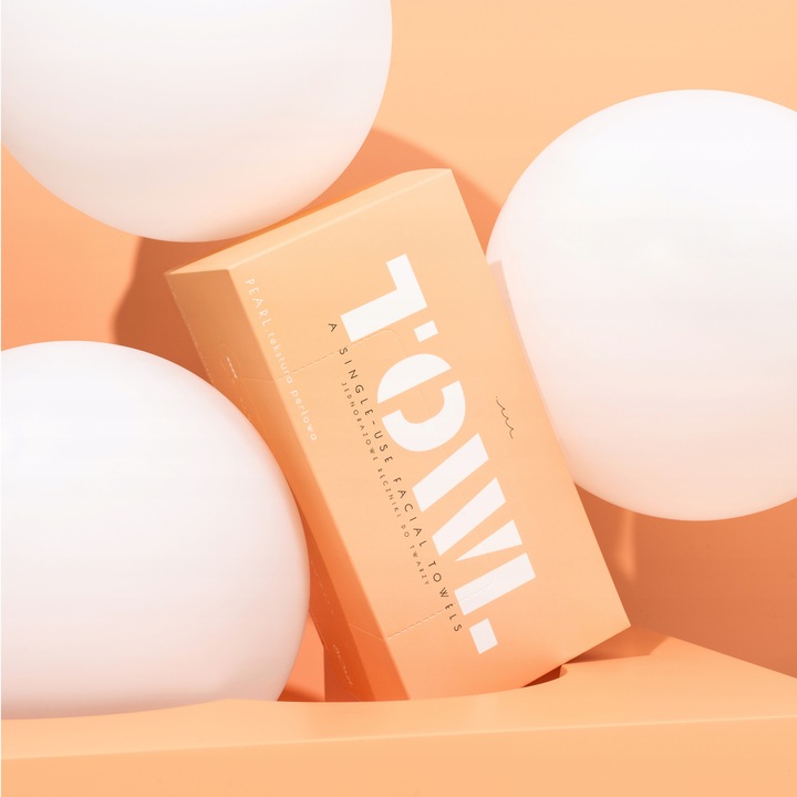 JEDNORAZOWE RĘCZNIKI DO TWARZY 80 szt. - TOWL PEARL