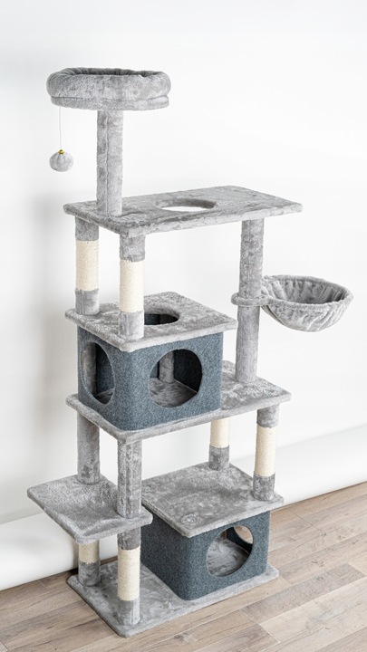 DUŻY WYSOKI DRAPAK DLA KOTA KOTÓW WIEŻA LEGOWISKO DOMEK PIŁKA LEŻAK XXL