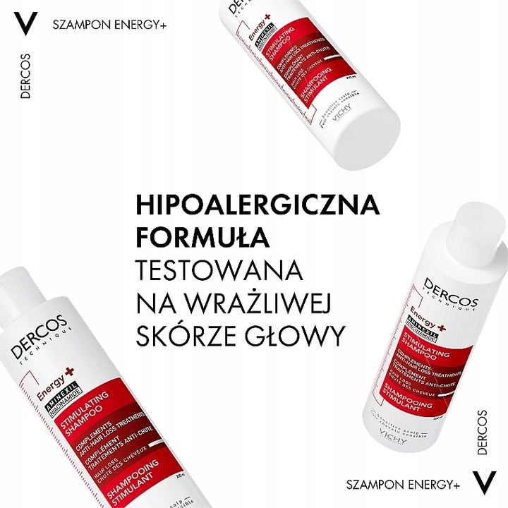 Vichy Dercos Aminexil Szampon Eliminujący Wypadanie Włosów 200 ml
