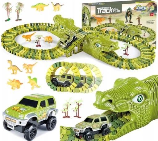 MEGA TOR WYŚCIGOWY DINOZAUR PARK MAGIC TRACK 270el