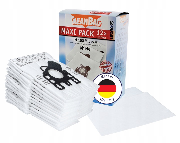 WORKI DO ODKURZACZA MIELE COMPLETE C2, C3 + FILTRY - 12sztuk