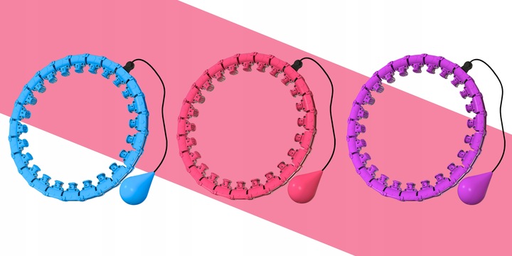 HULA HOP ODCHUDZAJĄCE Z OBCIĄŻENIEM I WYPUSTKAMI SMART Z OBCIĄŻNIKIEM HOOP