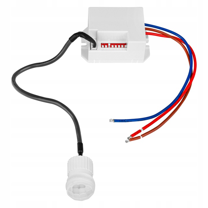 Czujnik RUCHU zmierzchu LED sensor PIR z kablem na podczerwień