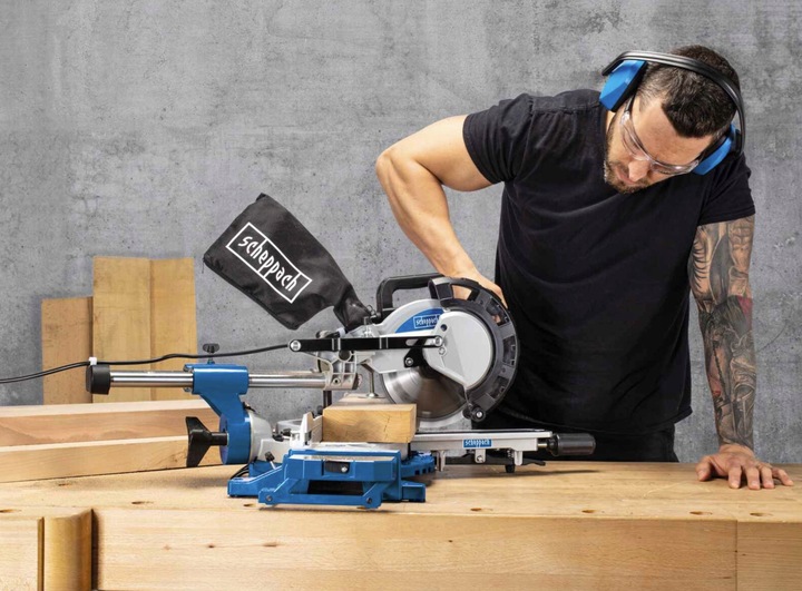 SCHEPPACH Piła ukośna stołowa z posuwem HM216 2000 W 216 mm BEZ