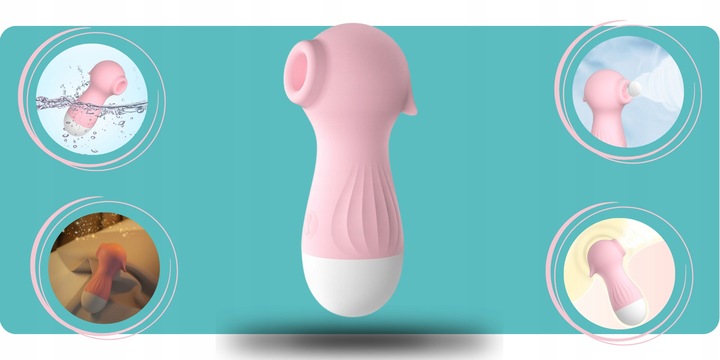 WIBRATOR PINGWINEK SSĄCY DAMSKI MOCNY INTENSYWNY MASAŻER PINGWIN DLA PAR