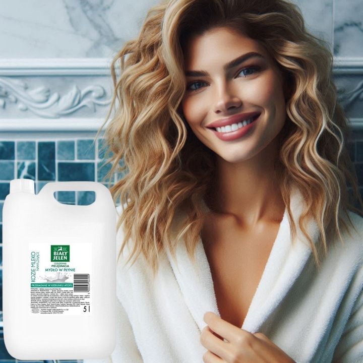 Mydło w płynie Biały Jeleń Kozie mleko nawilżające 5 l hypoalergiczne