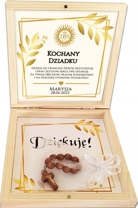 PODZIĘKOWANIE dla Chrzestnych/Dziadków Komunia Św PR 239