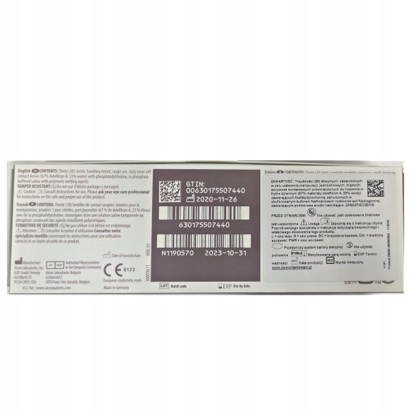 DAILIES TOTAL 1 30szt soczewki jednodniowe