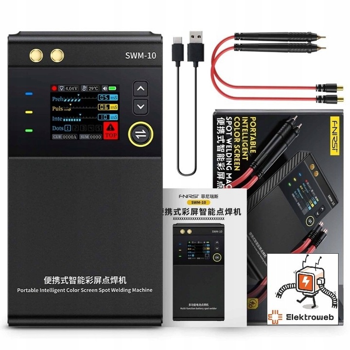 Zgrzewarka punktowa do ogniw akumulatorowa przenośna FNIRSI SWM-10