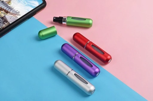 ATOMIZERY PODRÓŻNE Z ROZPYLACZEM DO PERFUM DOZOWNIKI 8SZTUK