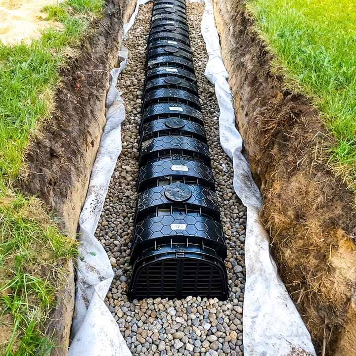 Aquabin Dekiel do Tunelu drenażowego 150 DEFLEKTOR Zamknięcie TUNELU