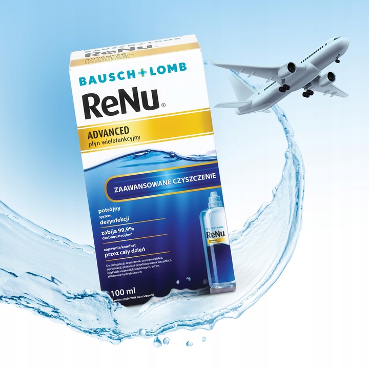 Płyn do soczewek kontaktowych Bausch + Lomb ReNu Advanced 100 ml