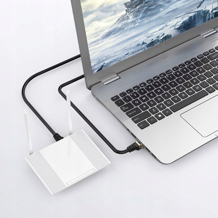 KABEL SIECIOWY LAN PATCHCORD ZŁOTY MIEDŹ + SFTP CAT7 ROUTER kat 7 RJ45 20M