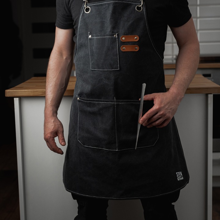 Fartuch Kuchenny StekBzdur Kelnerski Barmański Barberski dla Kucharza