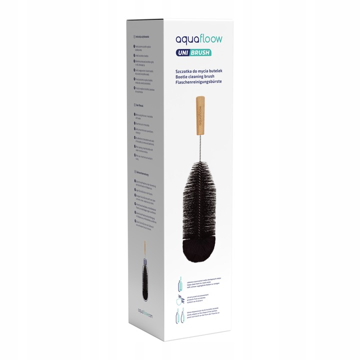 SZCZOTKA DO CZYSZCZENIA BUTELEK SATURATORA WODY WYCIOR DO MYCIA CZARNY