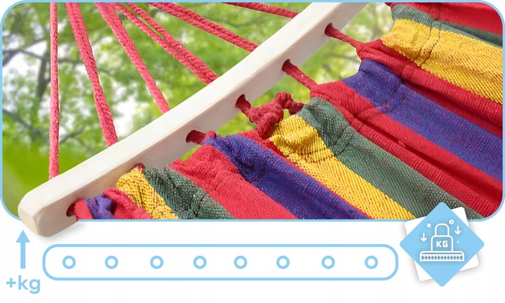 HAMAK OGRODOWY 2 OSOBOWY HUŚTAWKA XXL MOCNY WZMOCNIONY PAŁĄK DUŻY + TORBA