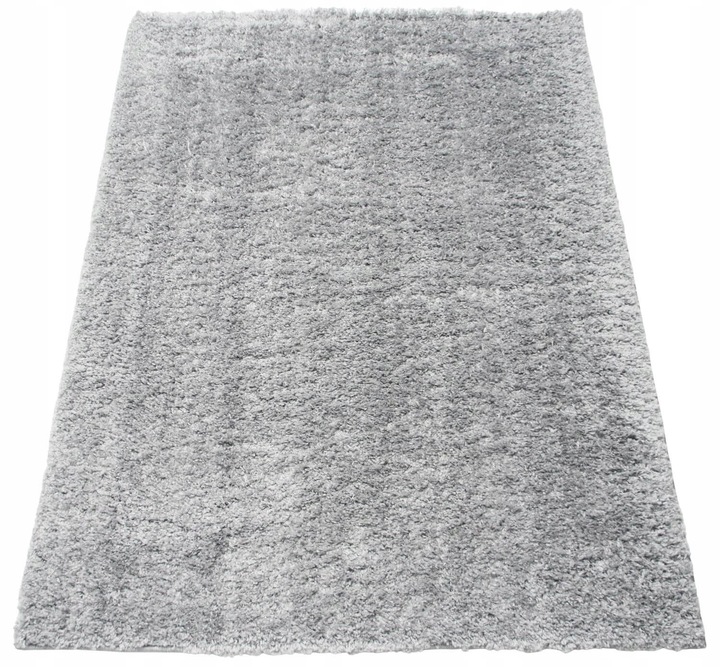 DYWAN SHAGGY WŁOCHATY DO SALONU SYPIALNI MIĘKKI PLUSZOWY SZARY 60X100