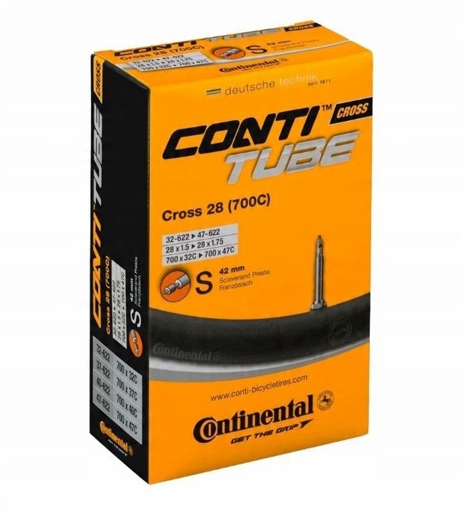 Dętka rowerowa Continental Cross 28x1.5-1.75 32/47-622 FV 42mm