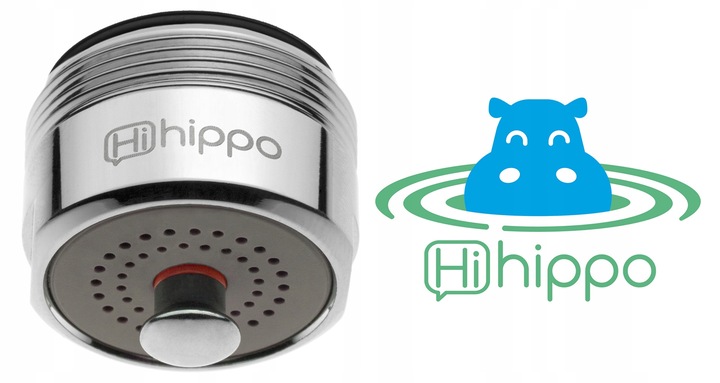 PERLATOR HIHIPPO M24 przycisk START/STOP oszczędza -84% WODY końcówka kranu