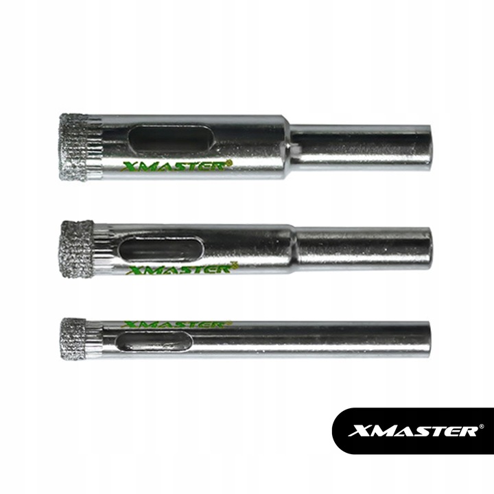 OTWORNICA DIAMENTOWA KORONKA DO PŁYTEK GLAZURY GRESU ZESTAW ⌀ 6-68mm