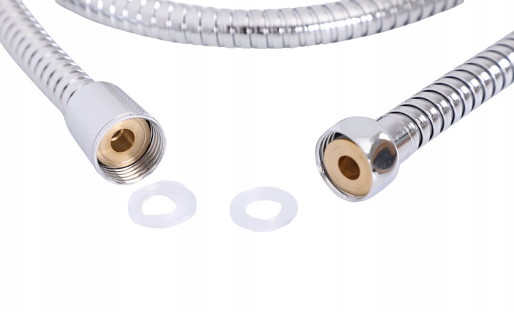 Słuchawka prysznicowa z wężem chrom do wanny z uchwytem ściennym YOKA