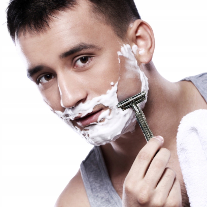 Tradycyjna Klasyczna Maszynka Do Golenia Z Lusterkiem + Żyletki Wilkinson