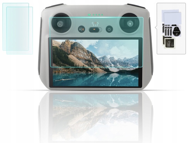 SZKŁO HARTOWANE 9H OCHRONNE DO DJI RC MINI 3 PRO / RC 2 MINI 4 PRO - 2 SZT.