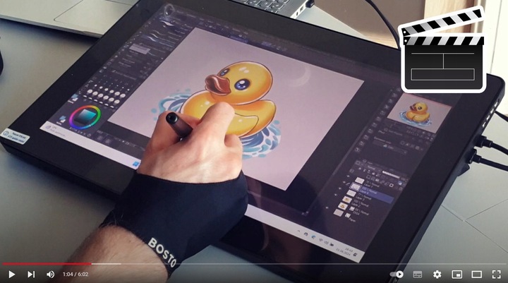 BOSTO BT-16UHD Profesjonalny Tablet graficzny z piórem 16384 st 15,6" 4K