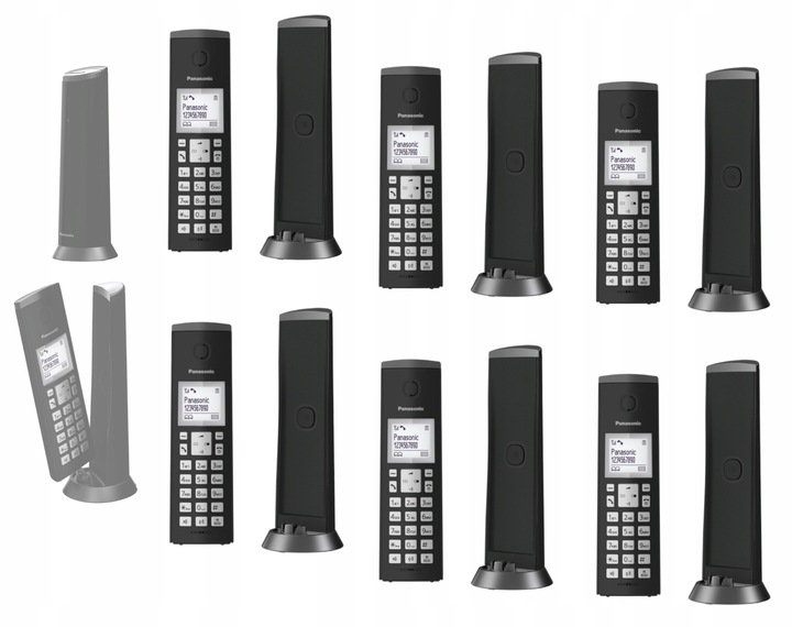 PANASONIC KX TGK 210 TELEFON DECT 6 SŁUCHAWEK
