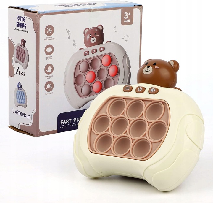 GRA POP IT POPIT MIS GAME ELEKTRYCZNA ZRĘCZNOŚCIOWA XL + GRATIS 3 BATERIE