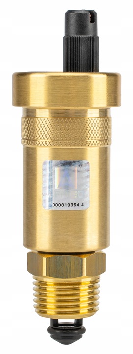 ODPOWIETRZNIK AUTOMATYCZNY AUTOMAT MOSIĘŻNY PROSTY 1/2" Z ZAWOREM