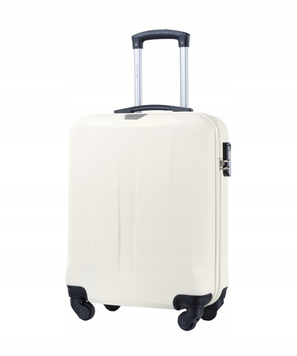 Walizka Kabinowa Podróżna Na Kółkach Twarda Mała PUCCINI Biała ABS03C 0