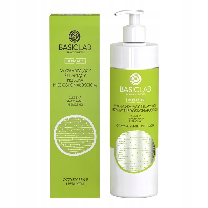 BasicLab- Wygładzający Żel Myjący Przeciw Niedoskonałościom 300ml