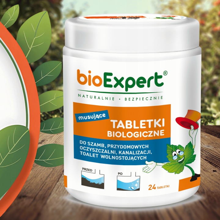 Bakterie do szamba Tabletki biologiczne na 2 LATA 24 szt BIOEXPERT