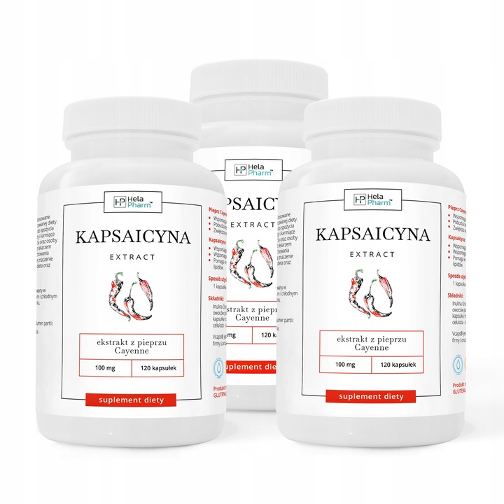KAPSAICYNA EKSTRAKT 10mg ODCHUDZANIE 120 kaps