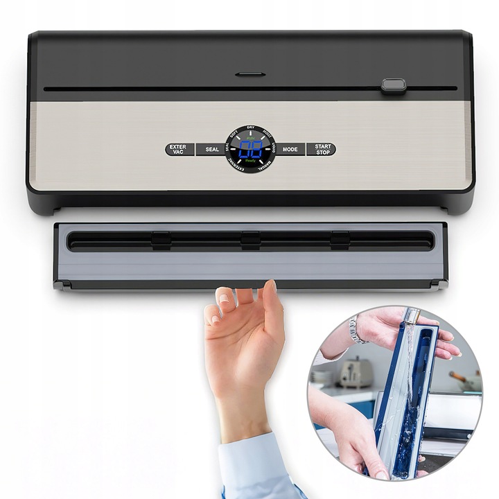 ZGRZEWARKA PRÓŻNIOWA PAKOWARKA DO ŻYWNOŚCI AUTOMATYCZNA+WORKI i FOLIA