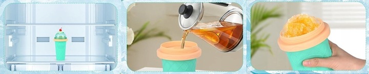 SLUSHY KUBEK DO ROBIENIA LODÓW SORBETÓW SLUSHY GRANITY KOLORY