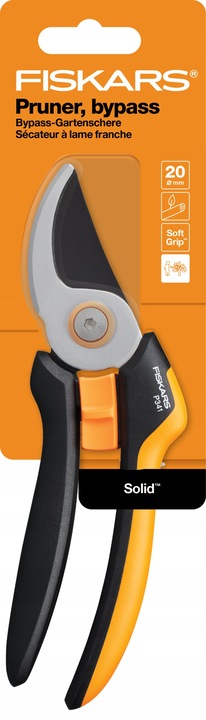 FISKARS SOLID Sekator nożycowy ogrodowy do gałęzi pędów ostry P341