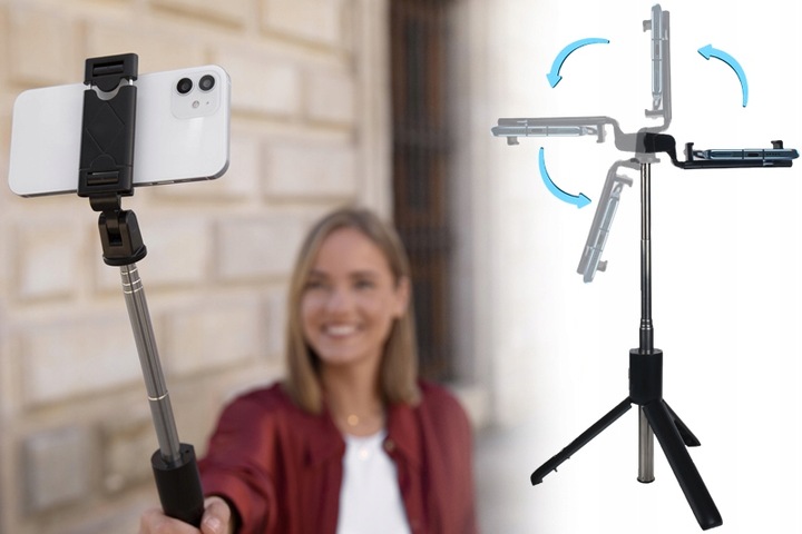 SELFIE STICK Z PILOTEM STATYWEM DO TELEFONU ZDJĘĆ