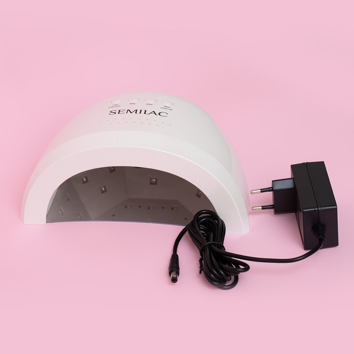 SEMILAC LAMPA DO PAZNOKCI UV LED MANICURE PEDICURE HYBRYDY ŻELE 24W/48