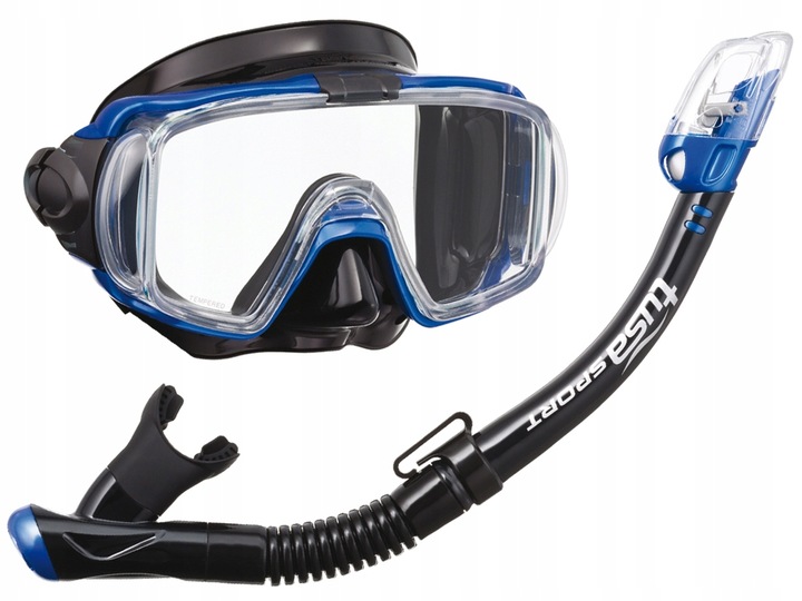 TUSA VISIO ZESTAW DO NURKOWANIA MASKA FAJKA RED