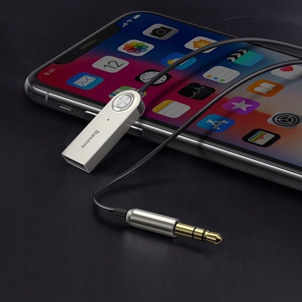 Transmiter Bluetooth odbiornik dzwięku samochodowy Baseus CABA01-01