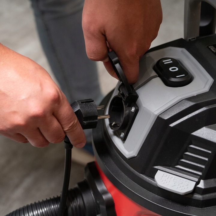 ODKURZACZ PRZEMYSŁOWY BEZWORKOWY GNIAZDO Z OTRZĄSACZEM PYŁU GIPSU