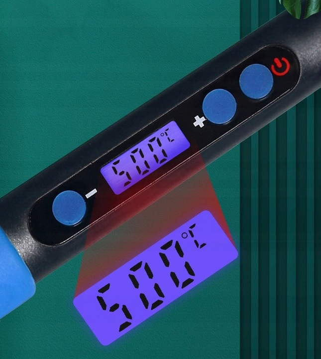 Lutownica Precyzyjna 100W Zestaw Lutowniczy LCD Odsysacz do Cyny 13