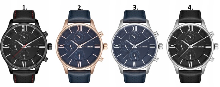 ZEGAREK MĘSKI PAUL LORENS EXCLUSIVE +GRAWER CHRONOGRAF KOMPLET