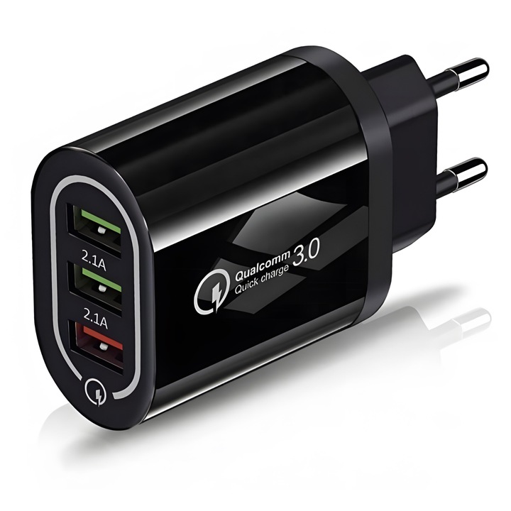 SZYBKA Ładowarka sieciowa QC 3.0 3xUSB Kostka Szybkie Ładowanie Mocna